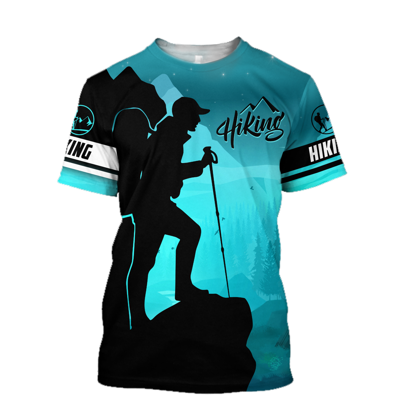 Hiking trails open mountain 3D all over printed shirts for men and women