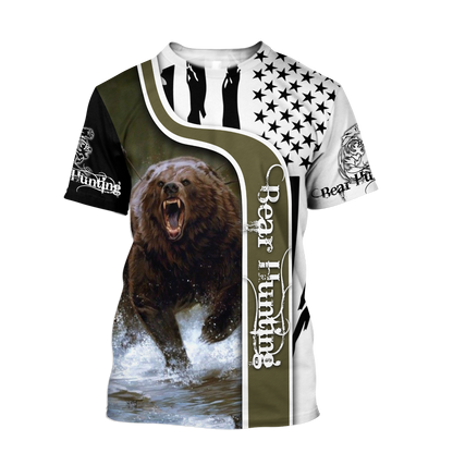 BEAR HUNTING CAMO 3D ALL OVER PRINTED SHIRTS FOR MEN AND WOMEN Pi041202 PL - Amaze Style™-Apparel