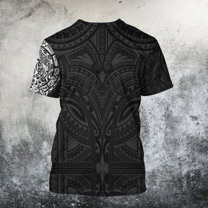Samoa Tattoo Tiki Ancestors All Over Hoodie HC3601 - Amaze Style™-Apparel