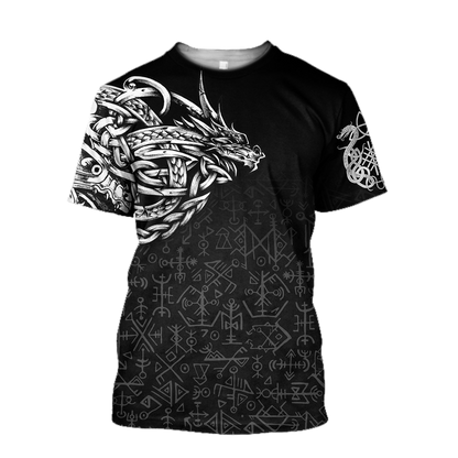 Celtic Dragon Tattoo Art 3D All Over Printed Shirts Hoodie AZ030104 - Amaze Style™-Apparel