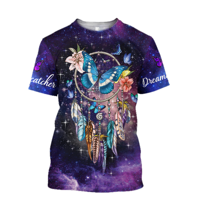 3D All Over Print Dreamcatcher Butterfly Art Hoodie - Amaze Style™-Apparel