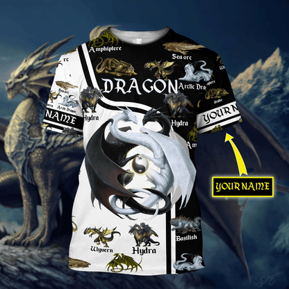 Dragon 3D All Over Printed Shirts For Men and Women VP21102004