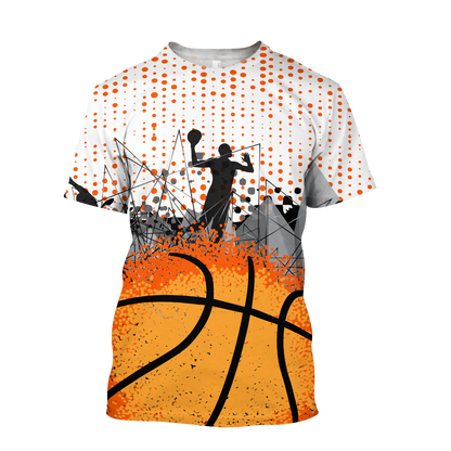Basketball Love 3D All Over Printed Hoodie Shirt by SUN MH1706201S