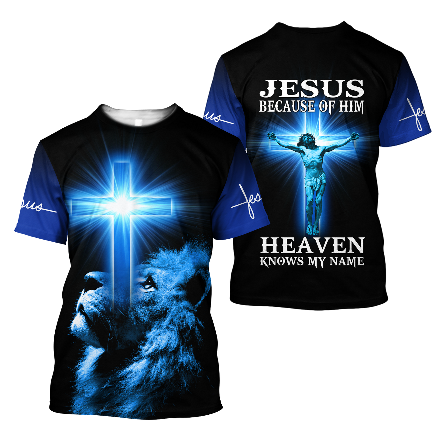 Jesus Because Of Him Heaven Knows My Name 3D All Over Printed Shirts TA09112001S