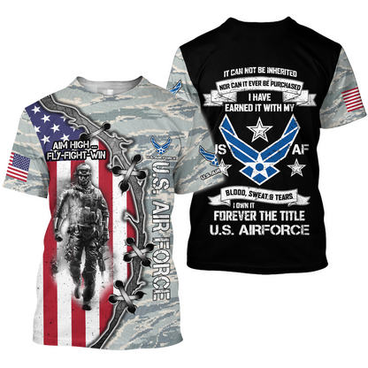 All Over Printed U.S Air Force Hoodie Pi29082001-MEI