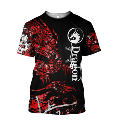 3D Armor Tattoo and Dungeon Dragon Hoodie TShirt for Men and Women AZ081103 - Amaze Style™-Apparel