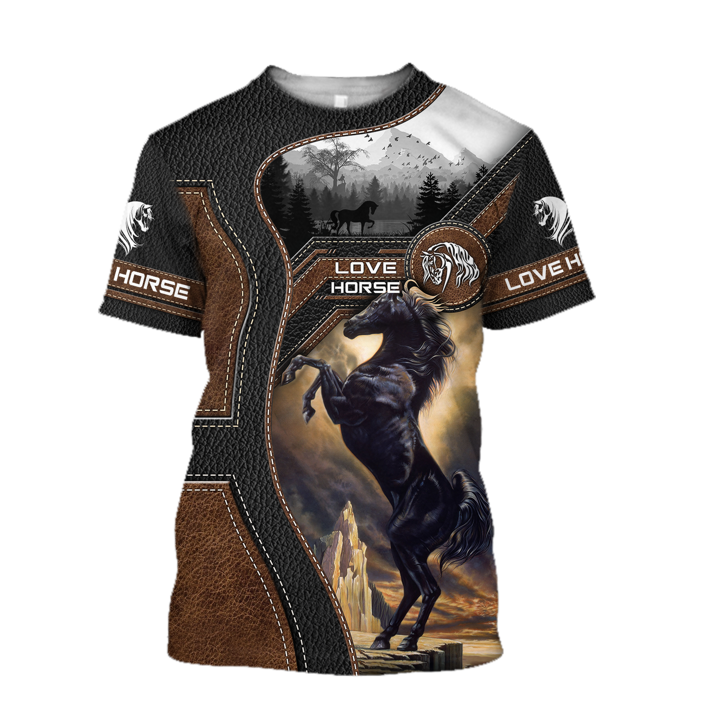 Love Beautiful Horse 3D All Over Printed Shirts For Men And Women TR1605204S - Amaze Style™-Apparel