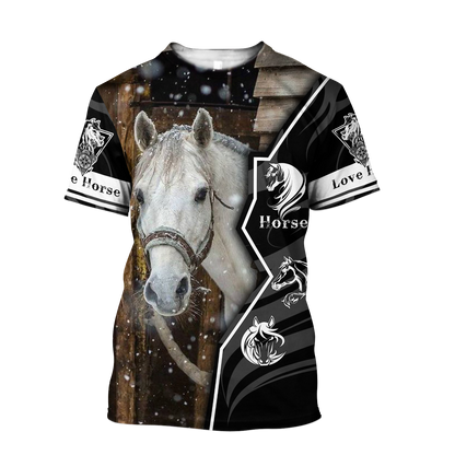 Beautiful Horse 3D All Over Printed shirt for Men and Women Pi040102 - Amaze Style™-Apparel