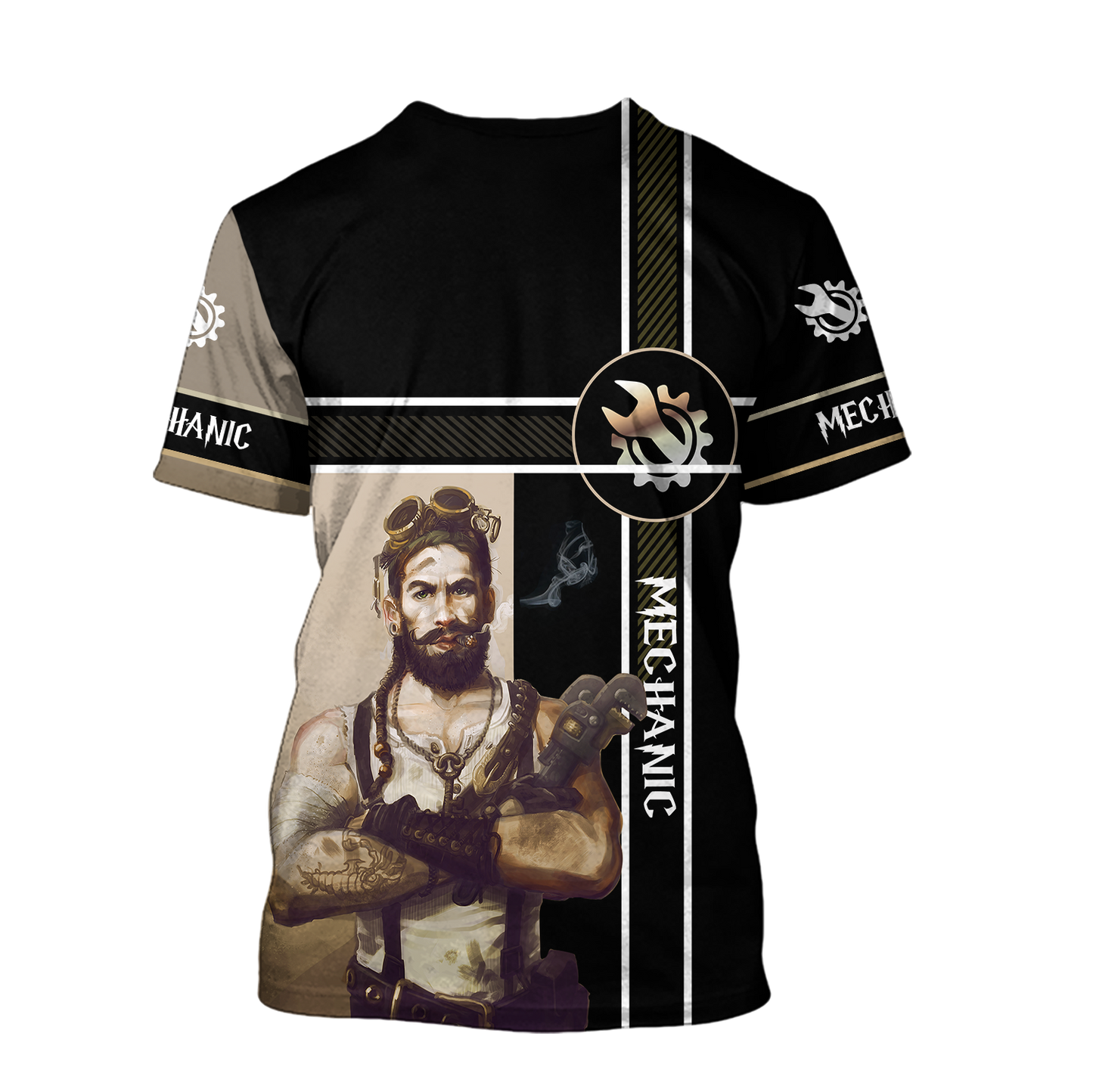 Mechanic Steampunk All Over Printed Hoodie For Men and Women TN