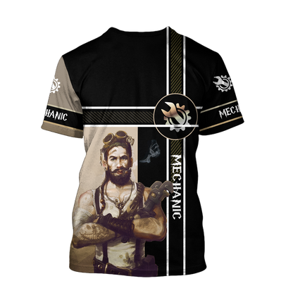 Mechanic Steampunk All Over Printed Hoodie For Men and Women TN