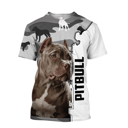 Pitbull dog 3D All Over Printed Unisex PL
