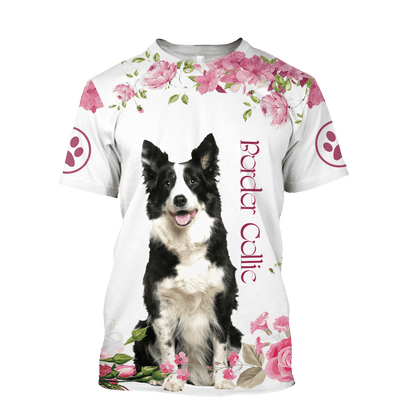 Border collie 3D All Over Printed Unisex PL