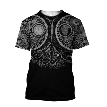 Steampunk Mechanic 3D Over Printed Hoodie for Men and Women-ML