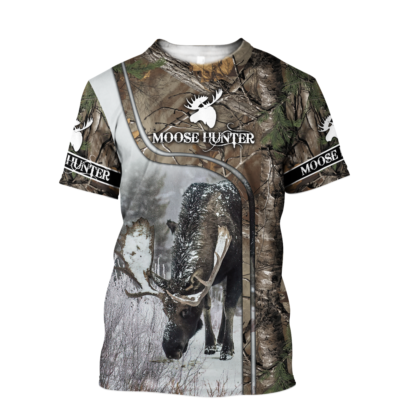 Pheasant Hunting Camo 3D Over Printed Unisex Deluxe Hoodie ML
