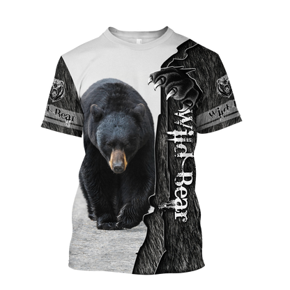 All Over Printed Bear Hoodie MEI09262001-MEI