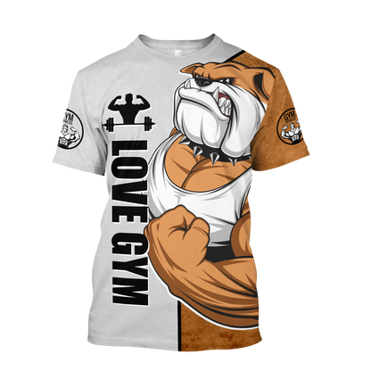 Premium Gym Dog 3d All Over Printed