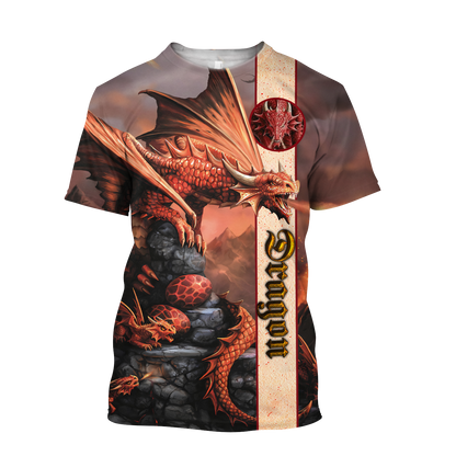 Dragon 3D All Over Printed Shirts For Men and Women TA0820204