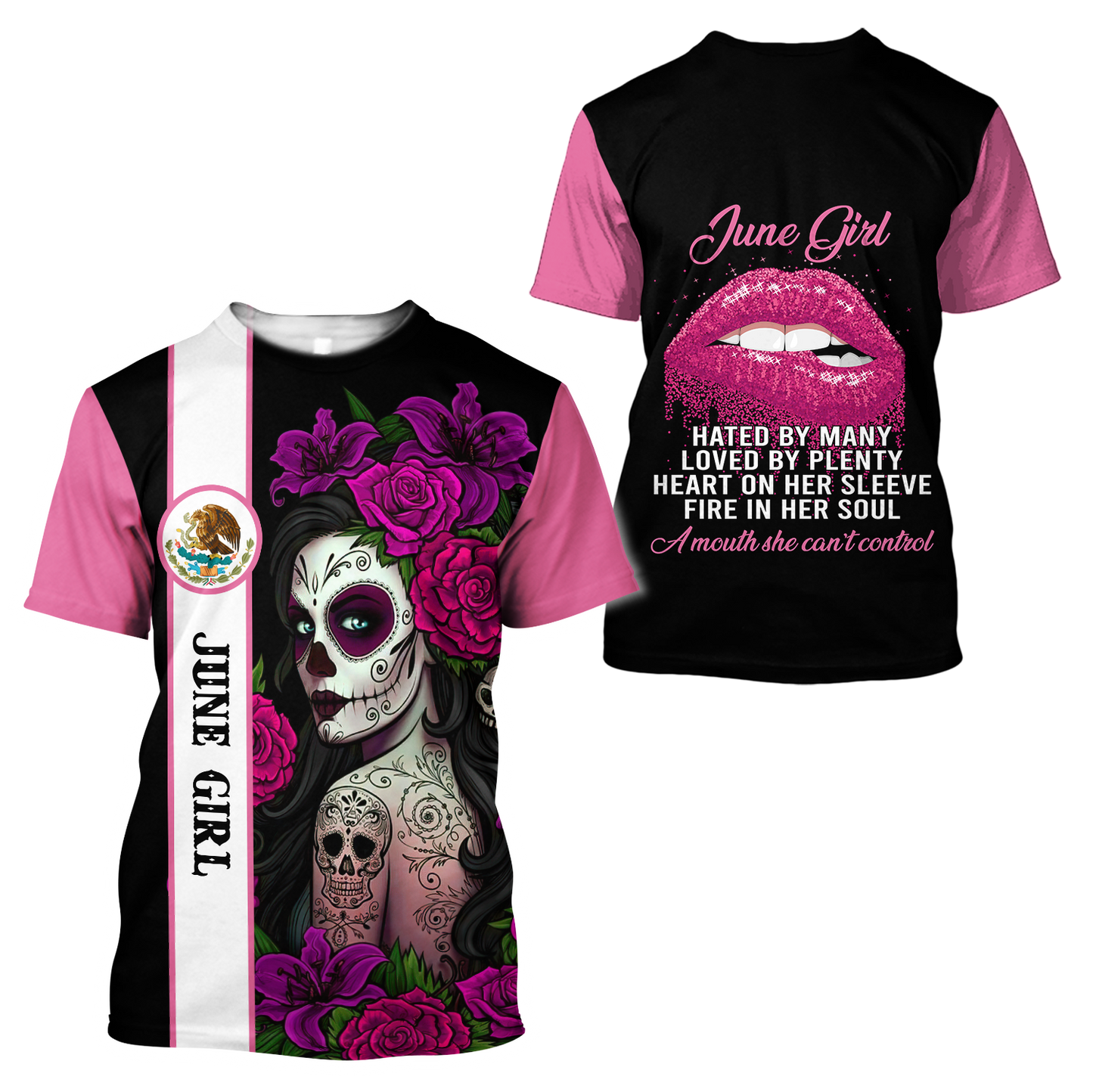 June Girl Customize Name 3D All Over Printed Unisex Hoodie
