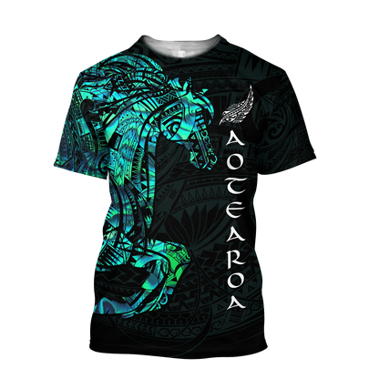 Horse Aotearoa Maori Manaia 3D Unisex Hoodie