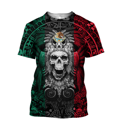Mexican Aztec Warrior 3D All Over Printed Shirts