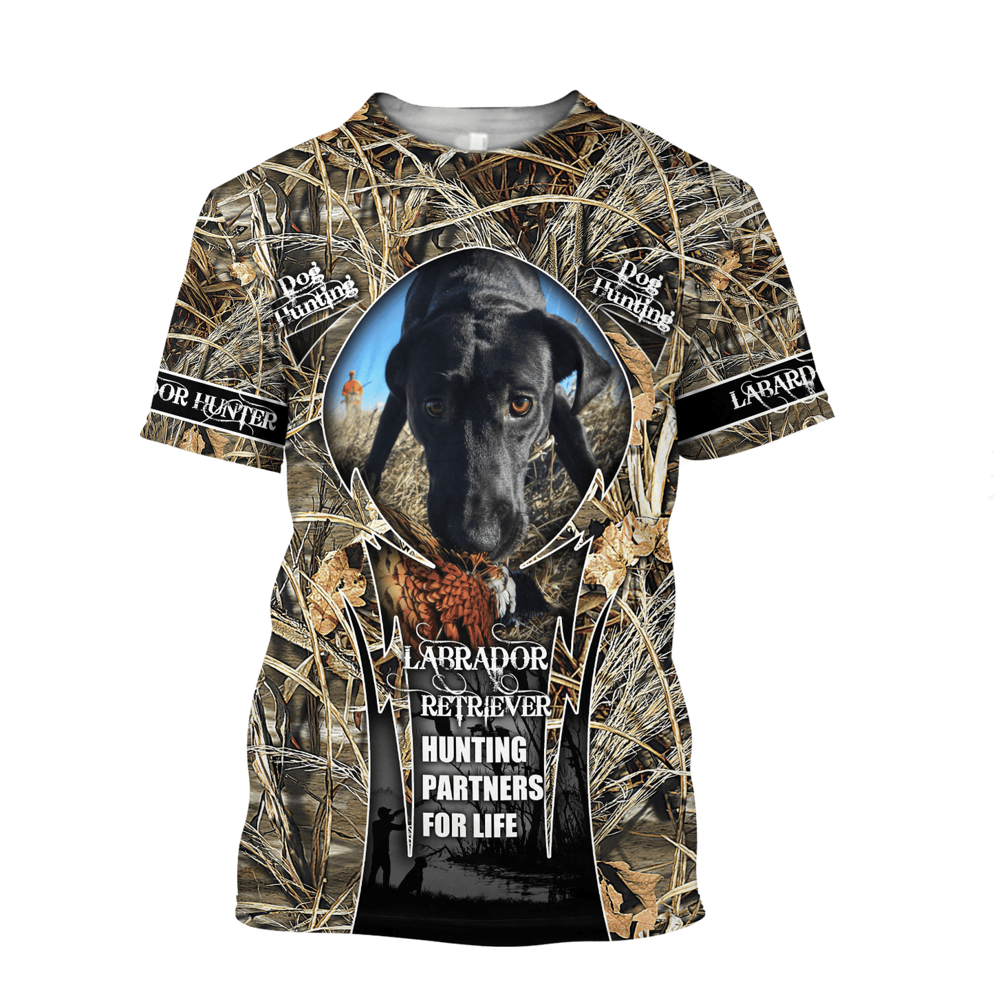 Hunting Labrador 3D Over Printed Unisex Deluxe Hoodie ML