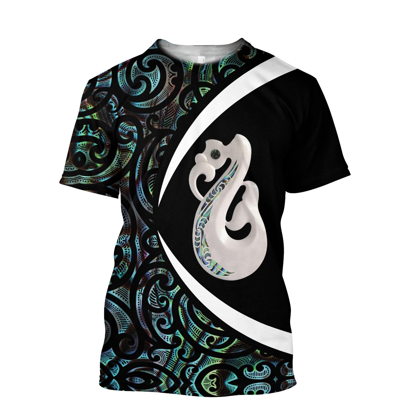 Aotearoa Manaia Silver Fern Paua Shell 3d all over printed shirt and short for man and women