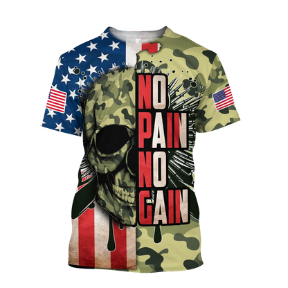 Skull Camo army 3D all over printed for man and women QB05312001