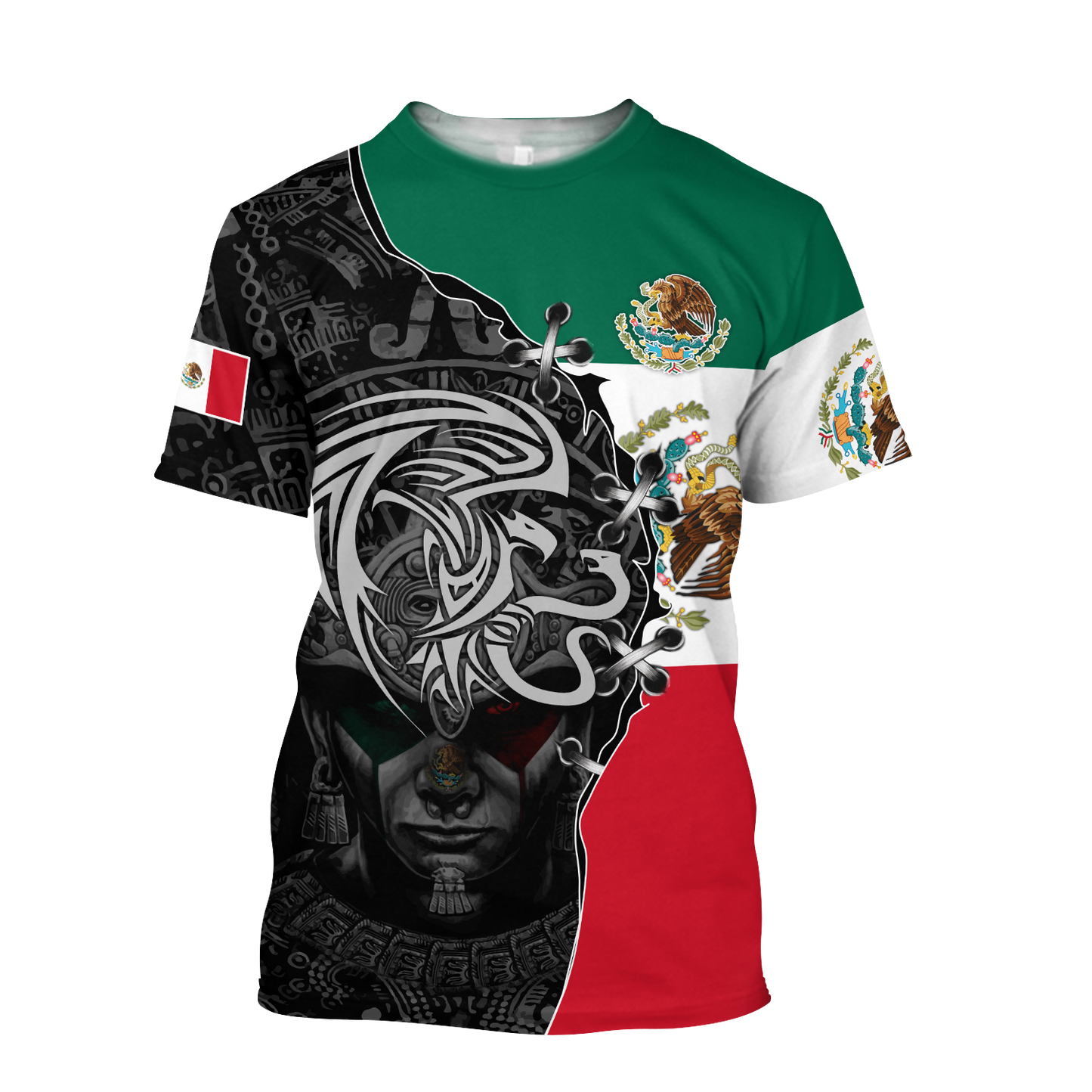 Mexico Aztec 3D All Over Printed Shirts For Men and Women