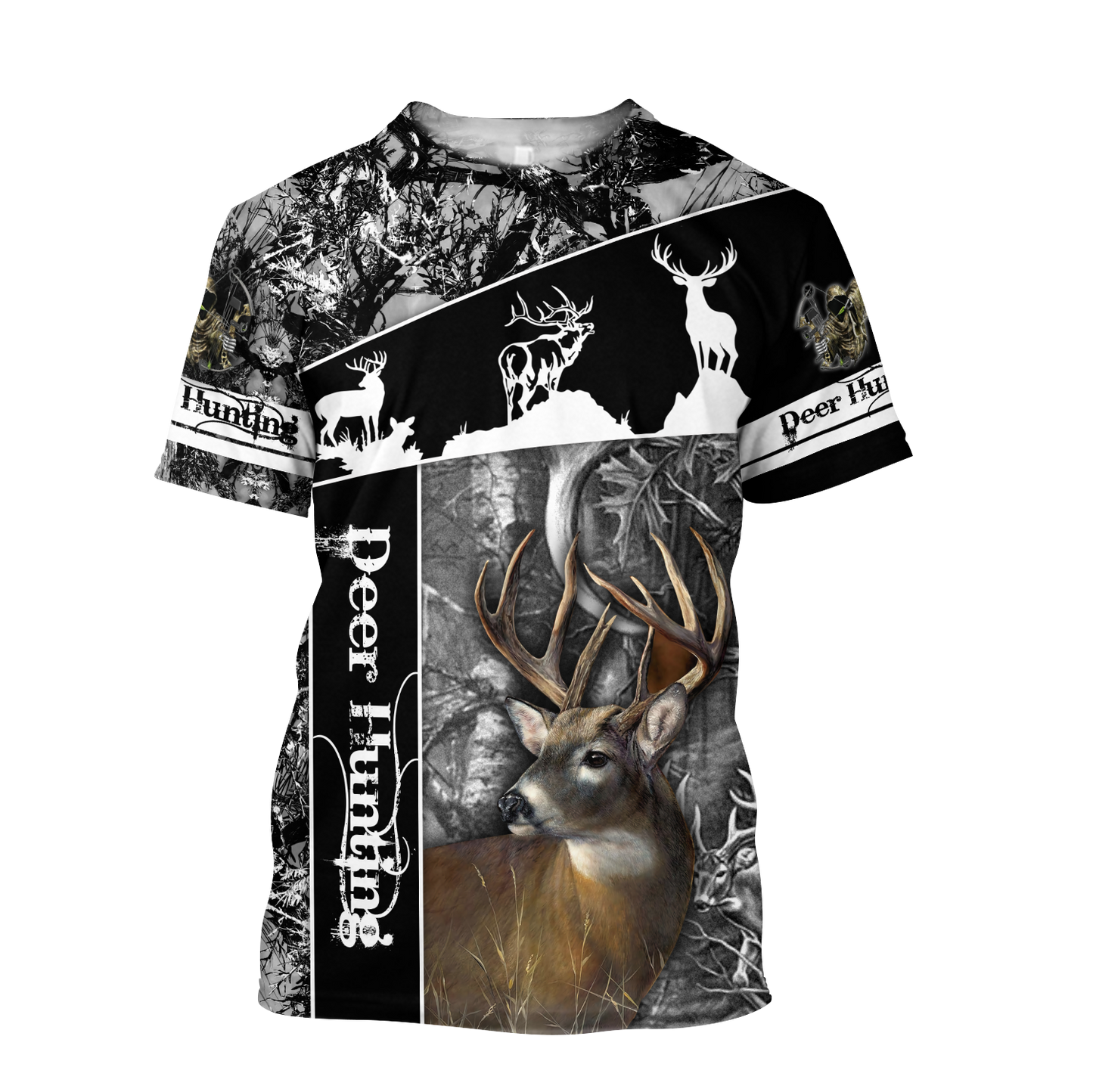 Huntaholic - Deer Hunting 3D All Over Printed Shirts For Men And Woman