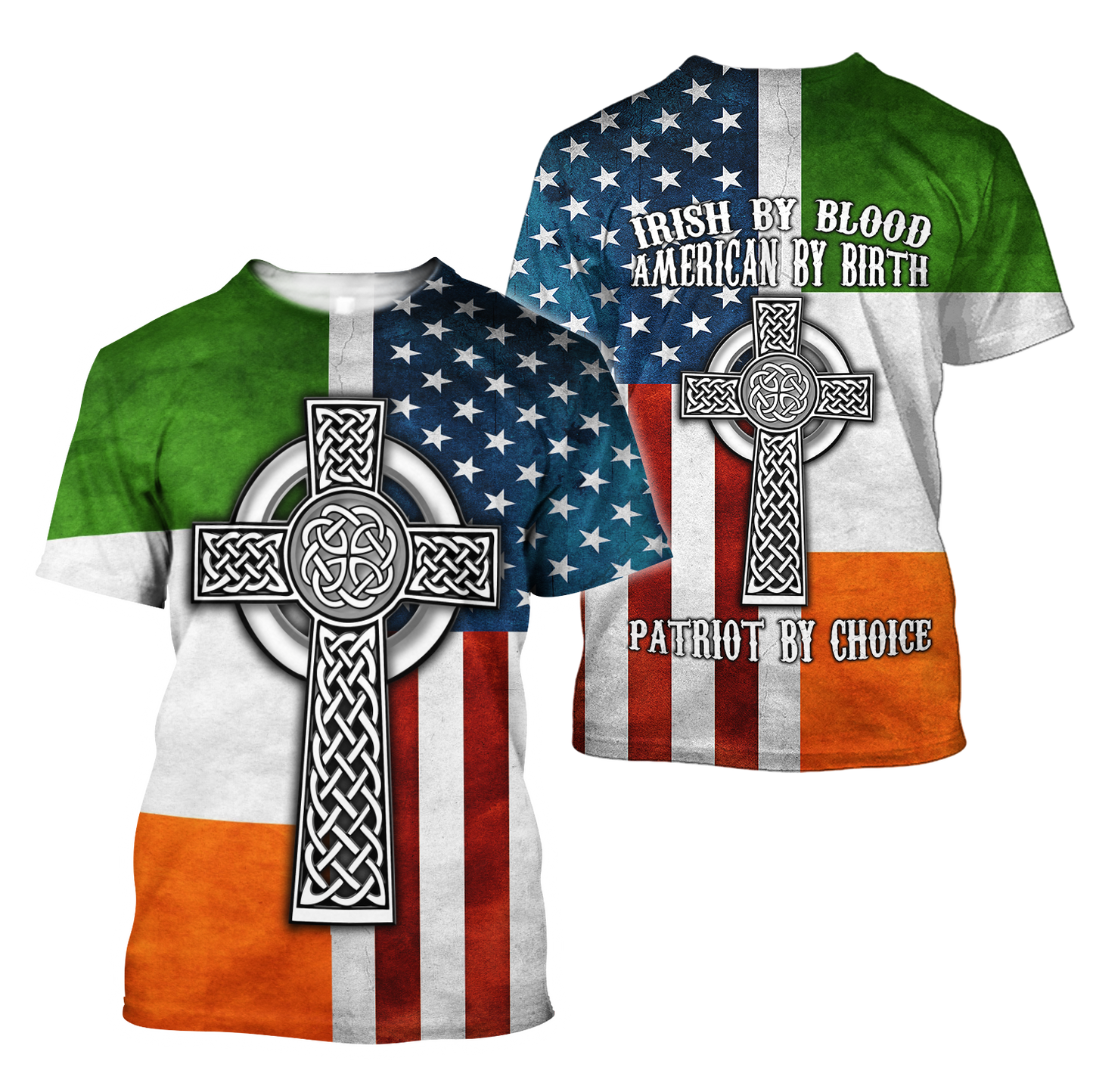 Irish By Blood American By Birth 3D All Over Printed Shirts For Men and Women DQB29102002
