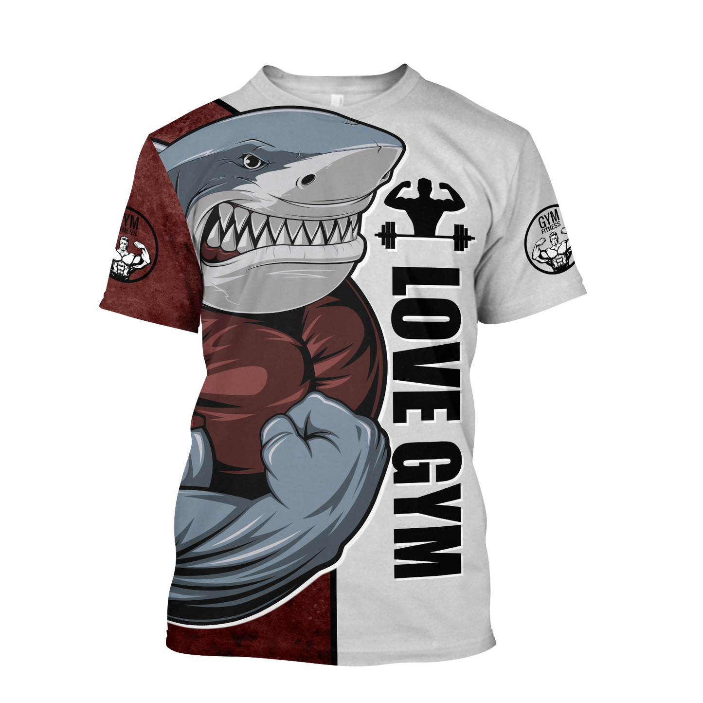 Premium Gym Shark 3d All Over Printed