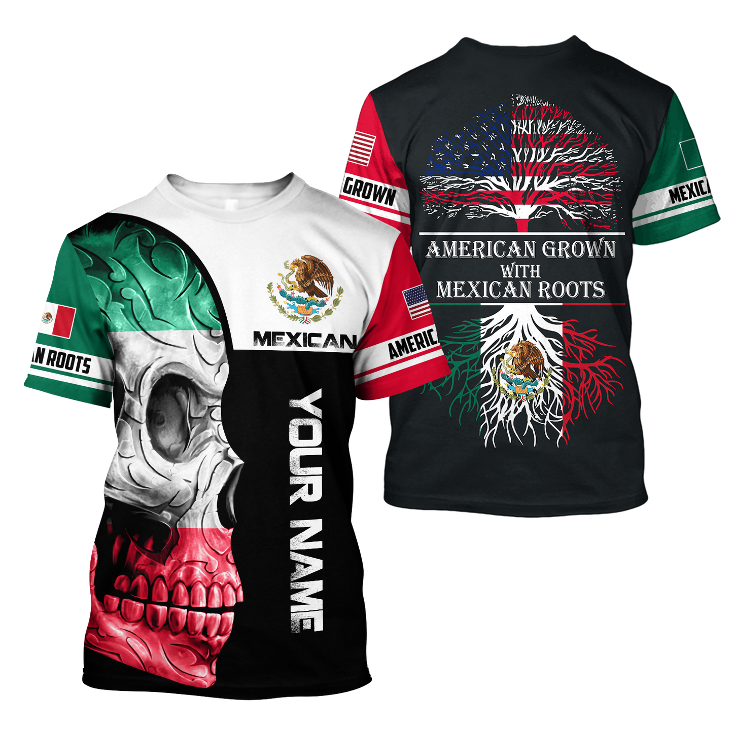 Mexican Skull 3D All Over Printed Unisex Hoodie