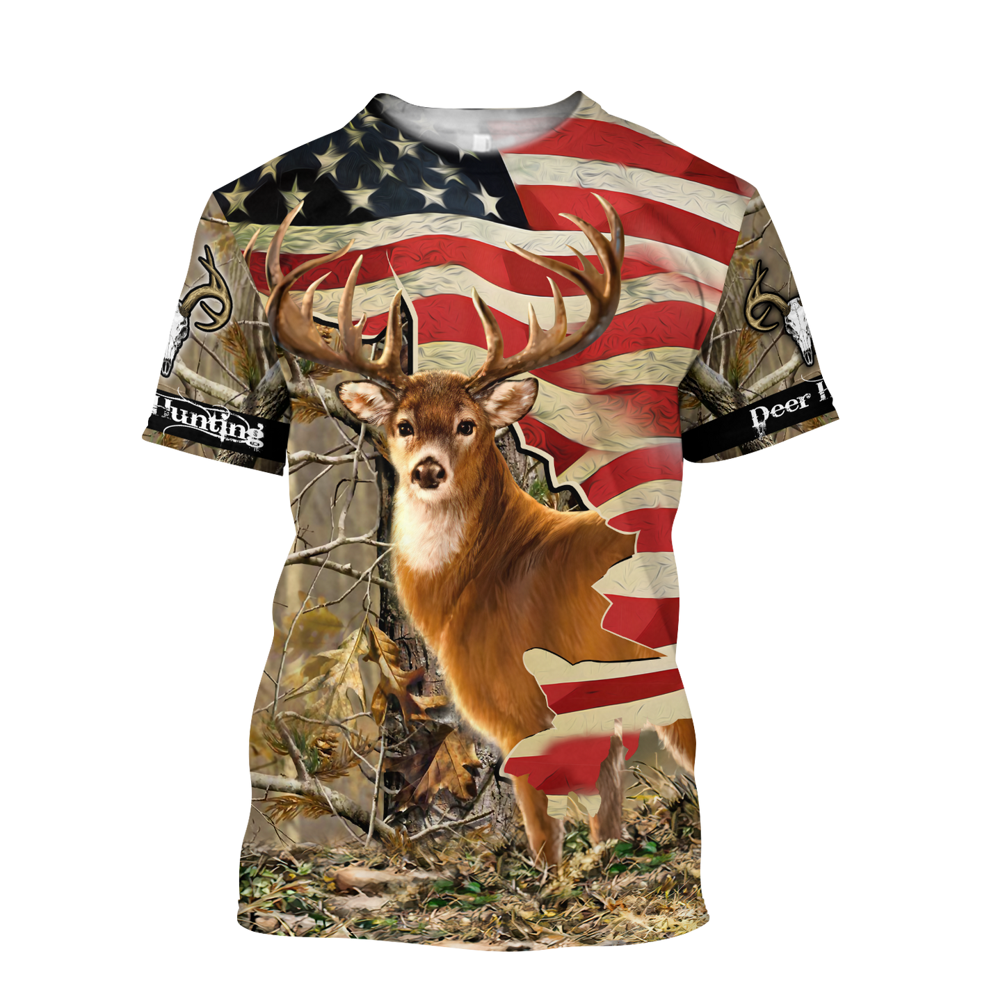 Deer Hunting America Flag 3D All Over Printed Shirts HHT11092032-LAM