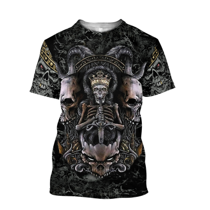 Premium Unisex All Over Printed Skull King Shirts MEI