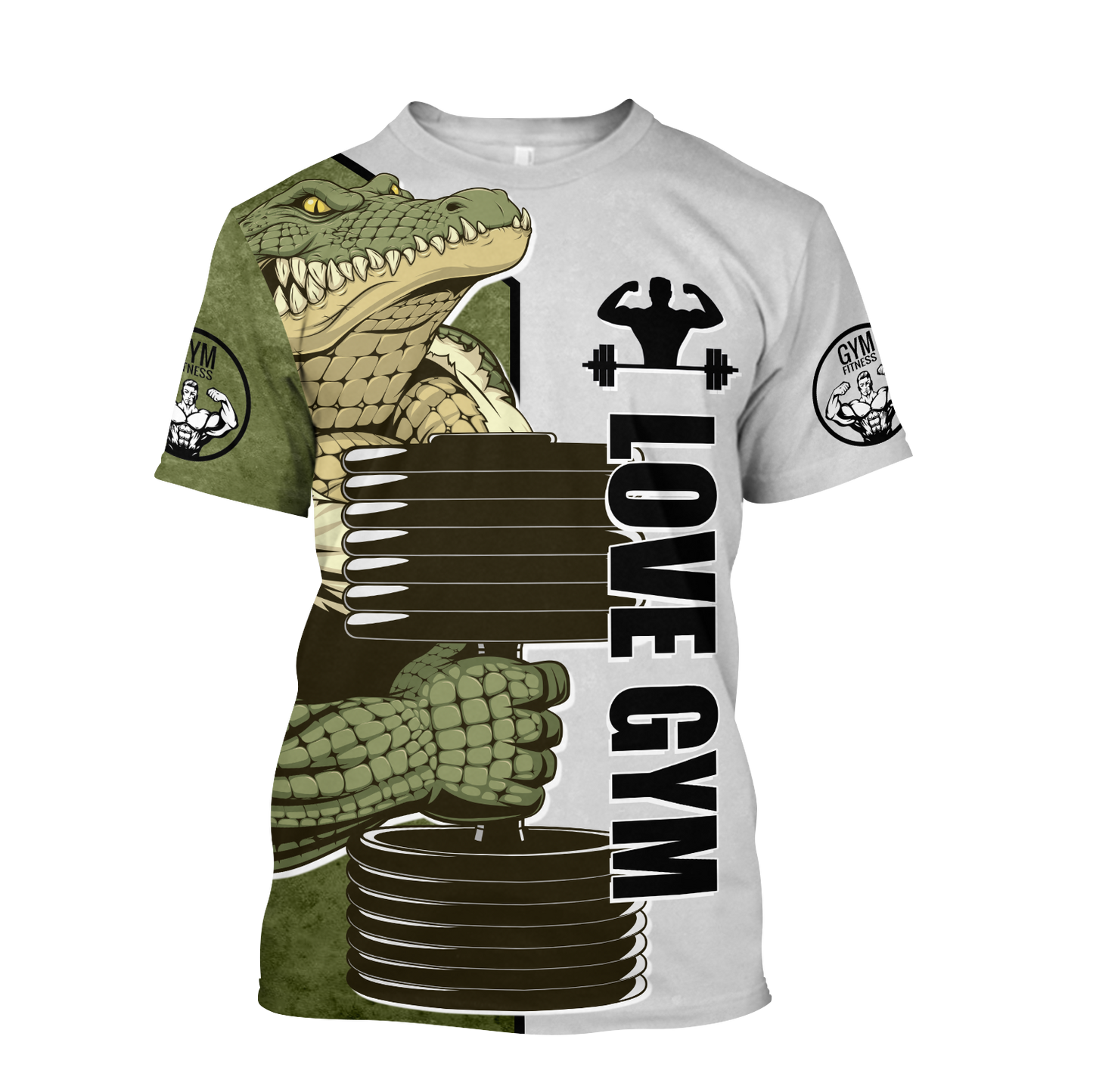 Premium Gym Crocodile 3d All Over Printed