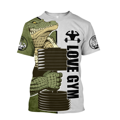 Premium Gym Crocodile 3d All Over Printed