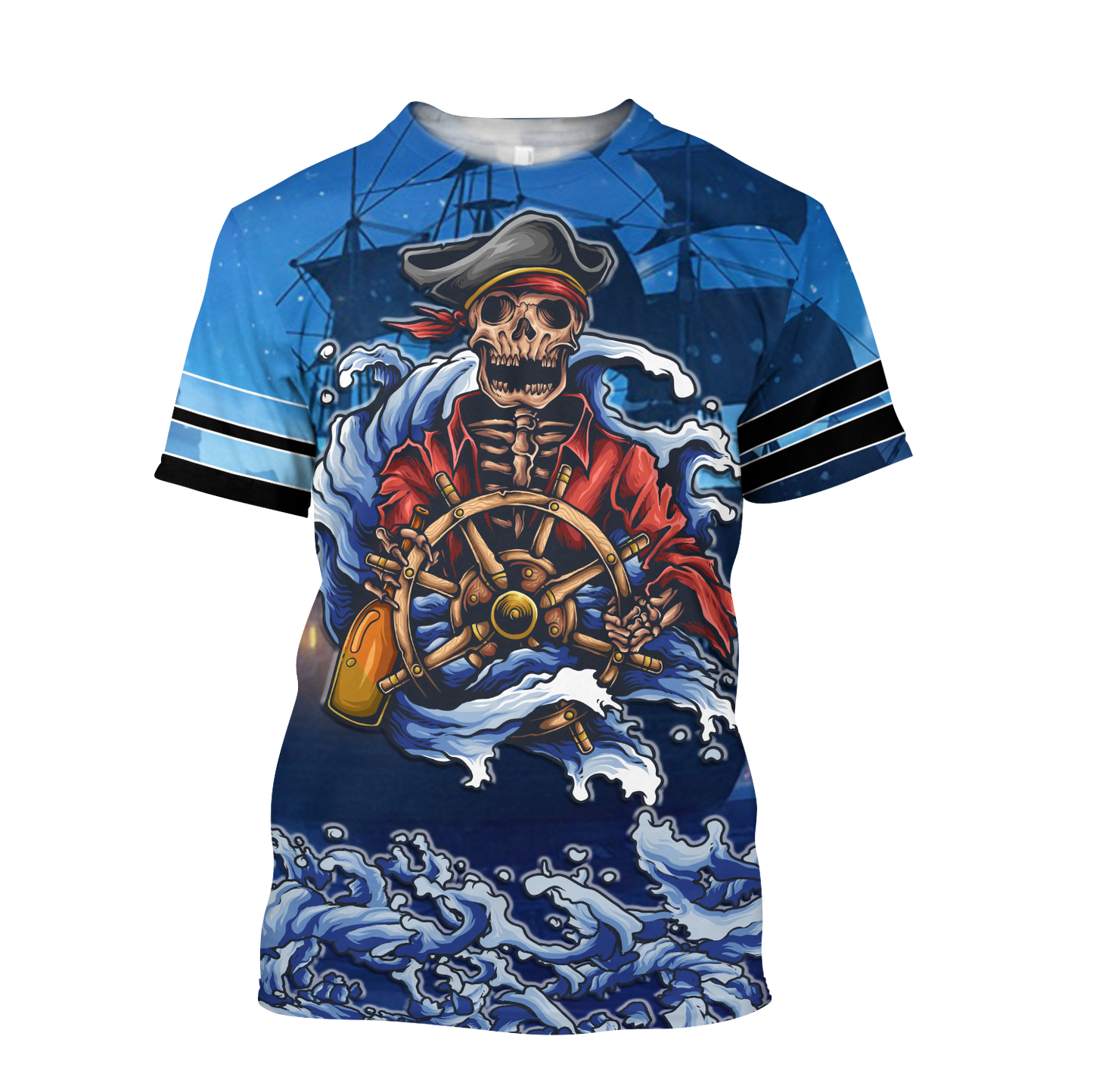Love Skull pirates 3D all over printed for man and women QB06092001