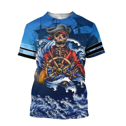 Love Skull pirates 3D all over printed for man and women QB06092001