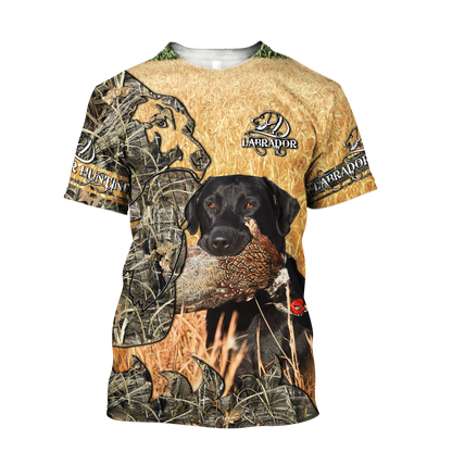 Labrador Hunting Camo 3D Over Printed Unisex Deluxe Hoodie ML