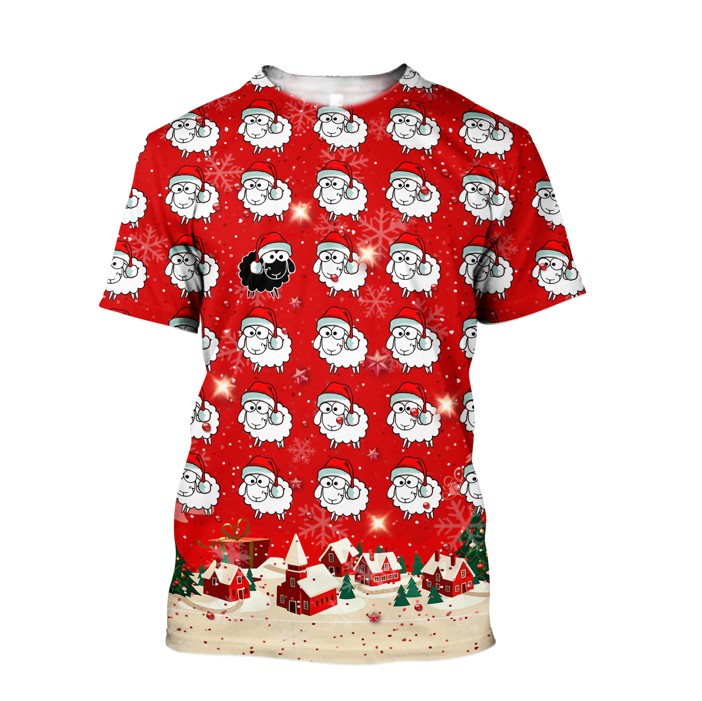 Sheep Lover Merry Christmas 3D All Over Printed Shirts For Men And Woman