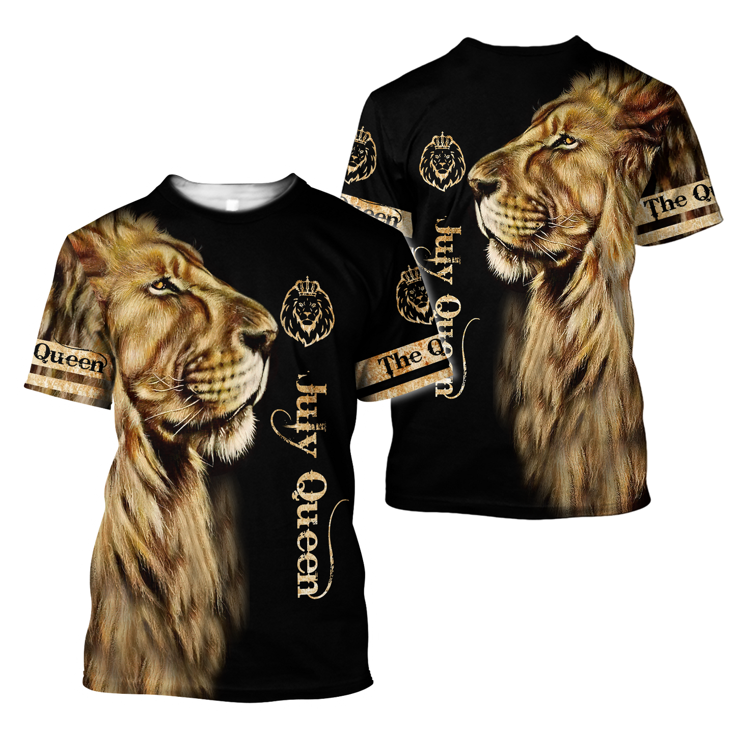 July Lion Queen 3D All Over Printed Shirt for Women