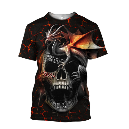 Skull dragon 3D all over printed for man and women QB06162003