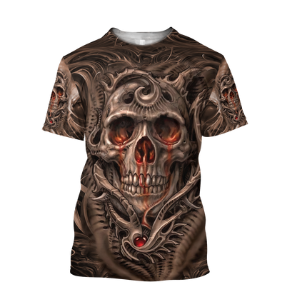 Premium Unisex All Over Printed Skull Shirts MEI