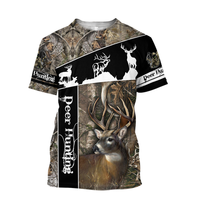 Version 3 Huntaholic - Deer Hunting 3D All Over Printed Shirts For Men And Woman