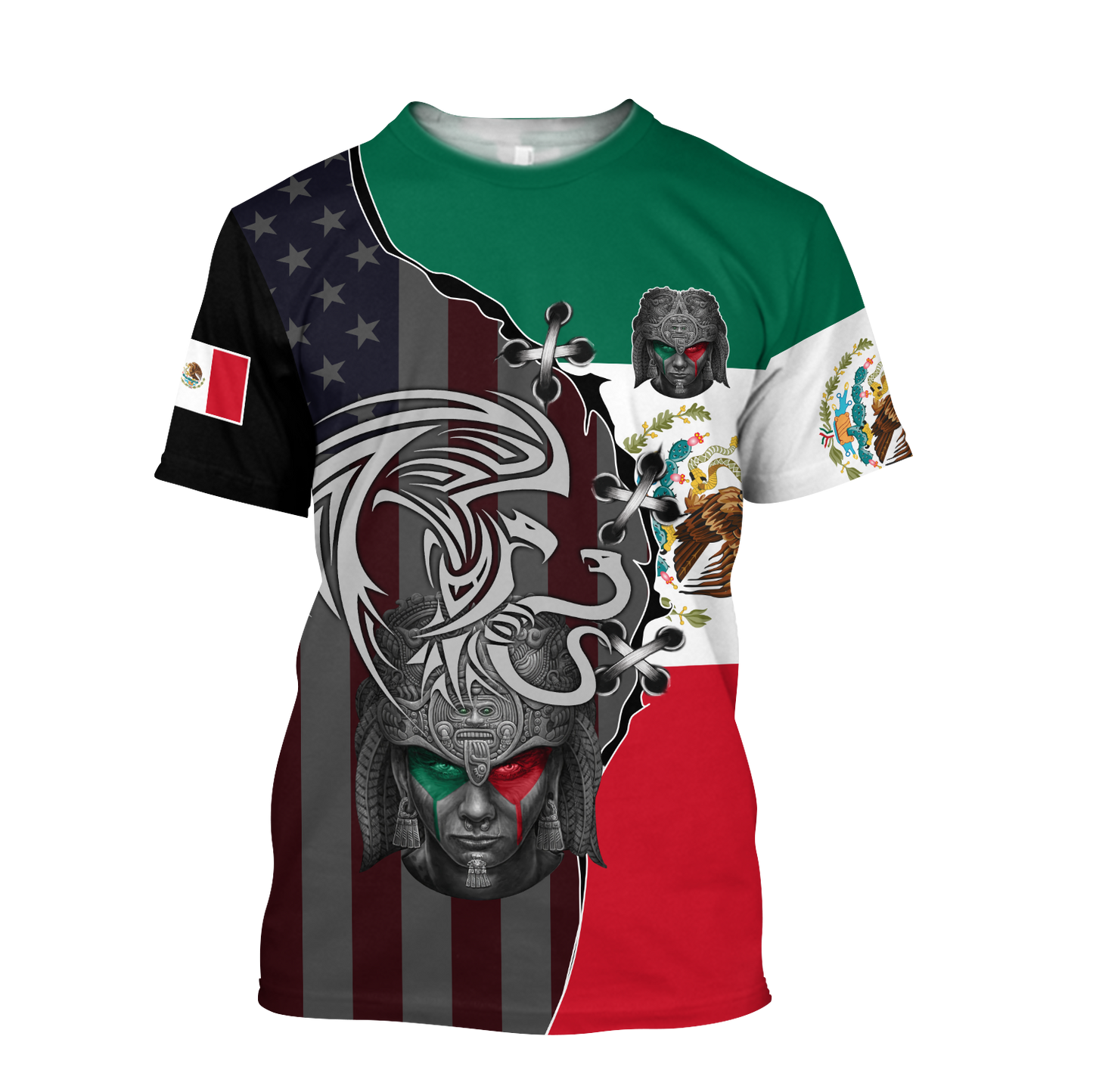 Mexico Aztec & Coat Of Arms 3D All Over Printed Hoodie Shirt Limited by SUN QB06232007