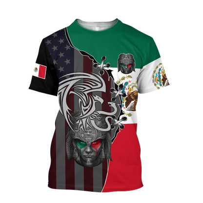 Mexico Aztec & Coat Of Arms 3D All Over Printed Hoodie Shirt Limited by SUN QB06232007