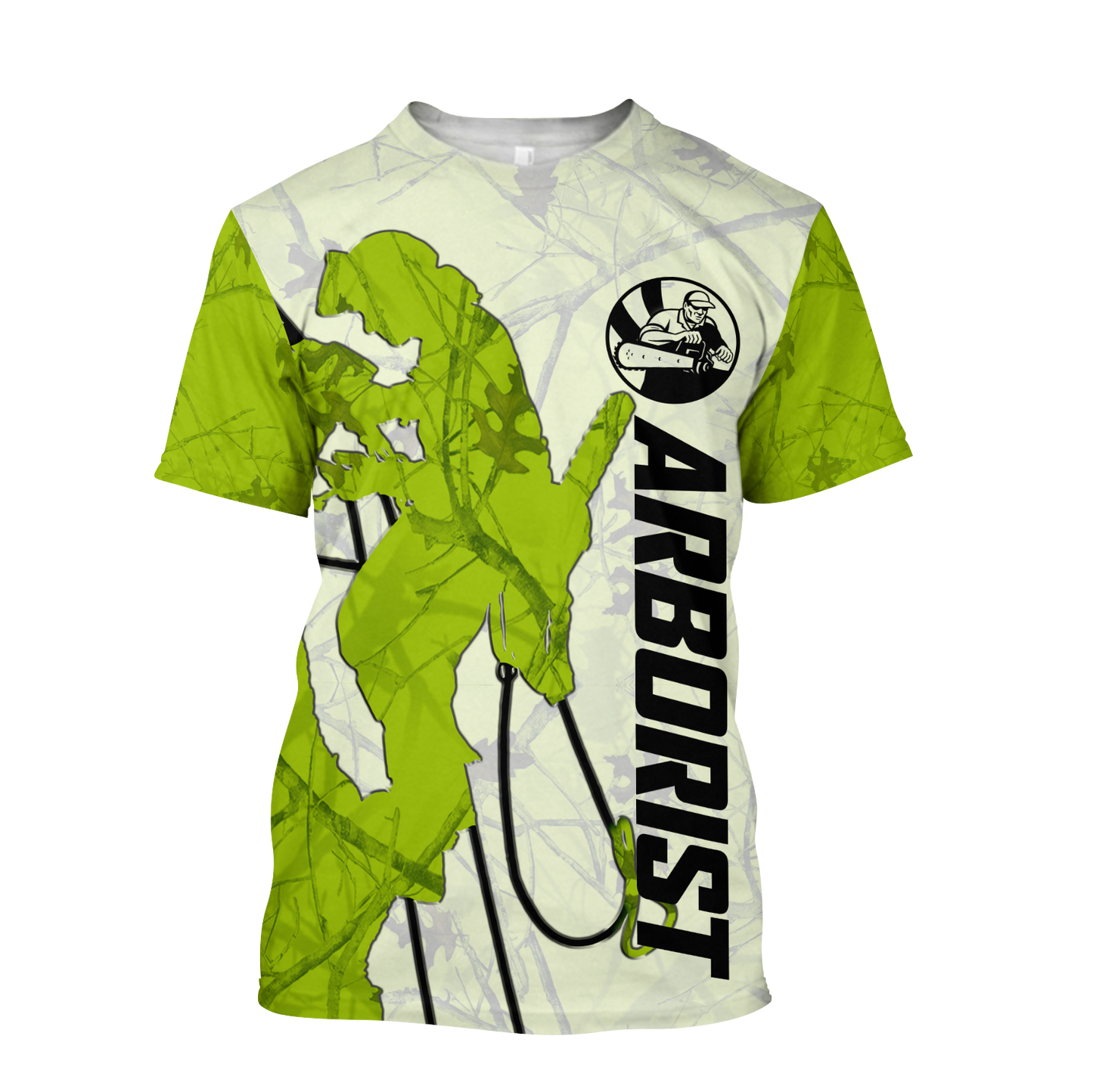 Premium All Over Printed Green Arborist Shirts MEI