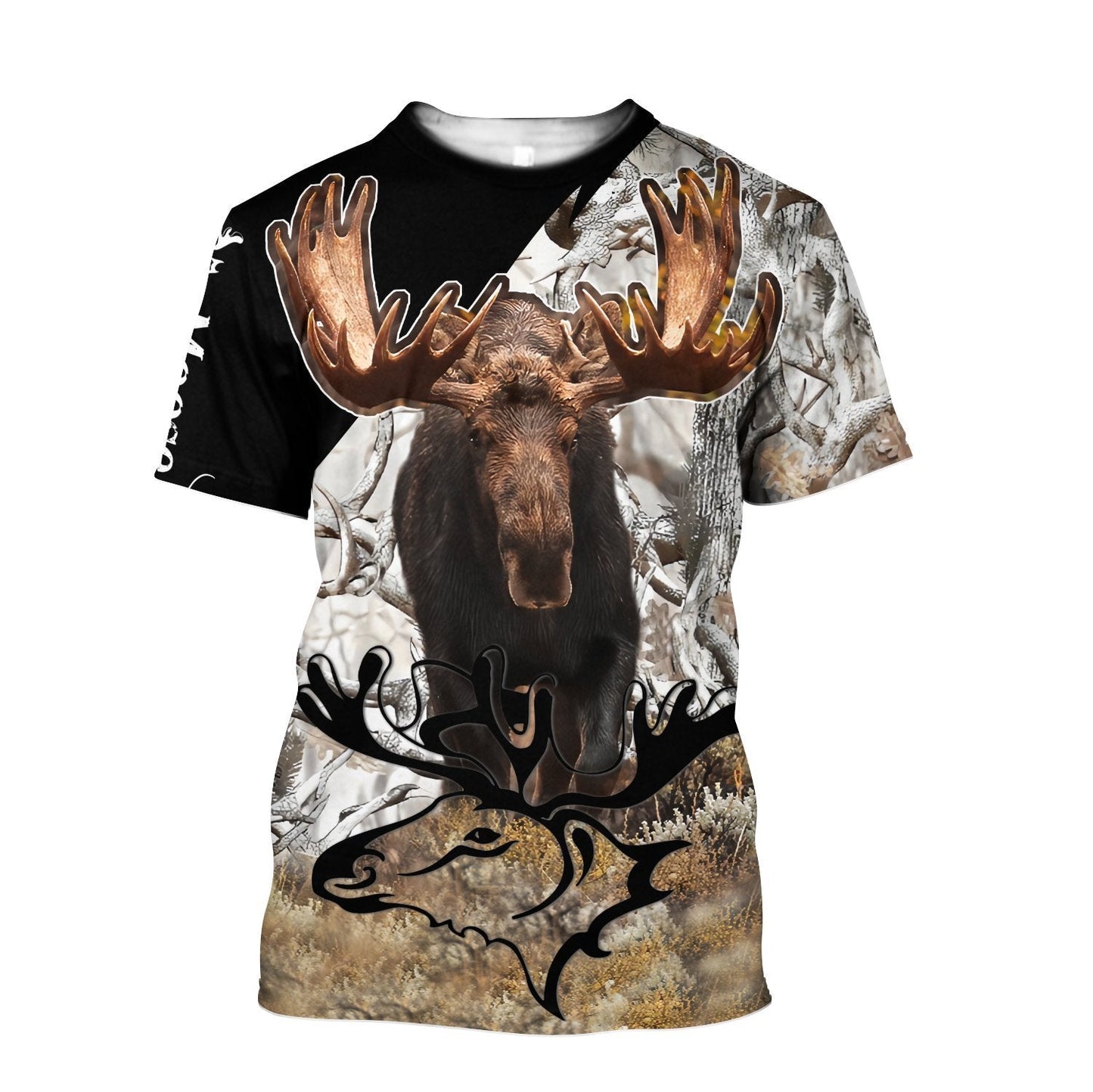 Personalized Name Moose Hunting 3D All Over Print Unisex Shirts