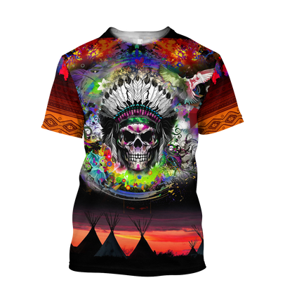 Love Skull native 3D all over printed for man and women QB06082002