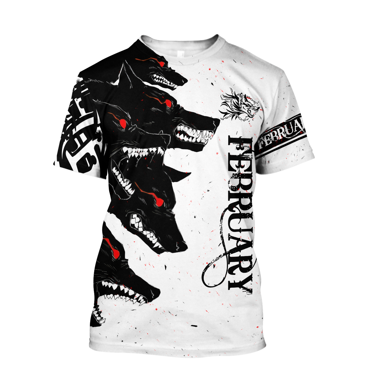 The Dark Wolf February 3D All Over Printed Unisex Deluxe Hoodie ML